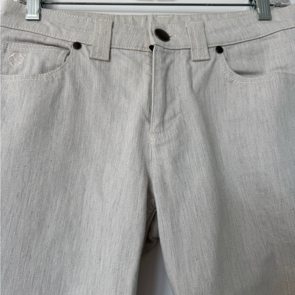 Louis Vuitton Fabulous Stylish Light Gray Pants, zipper on the bottom